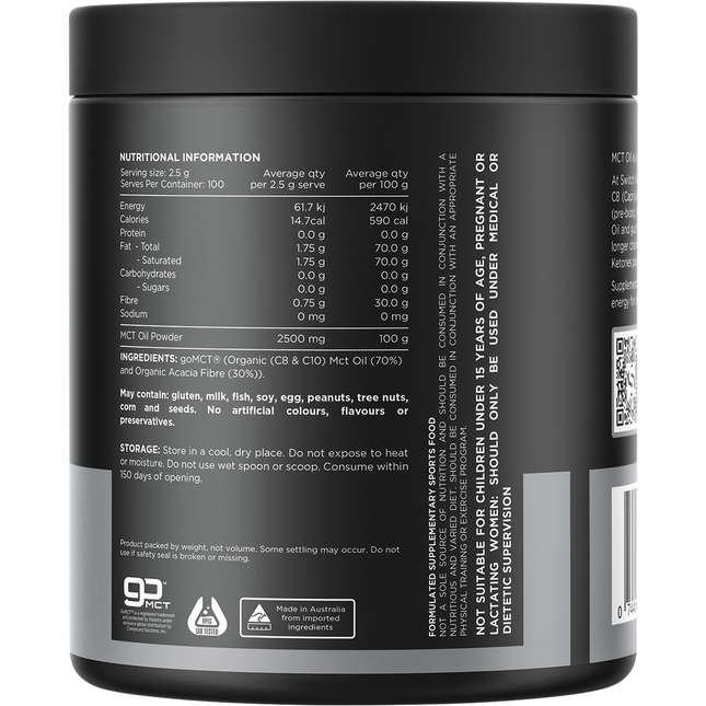MCT Oil 100% Pure Unflavoured