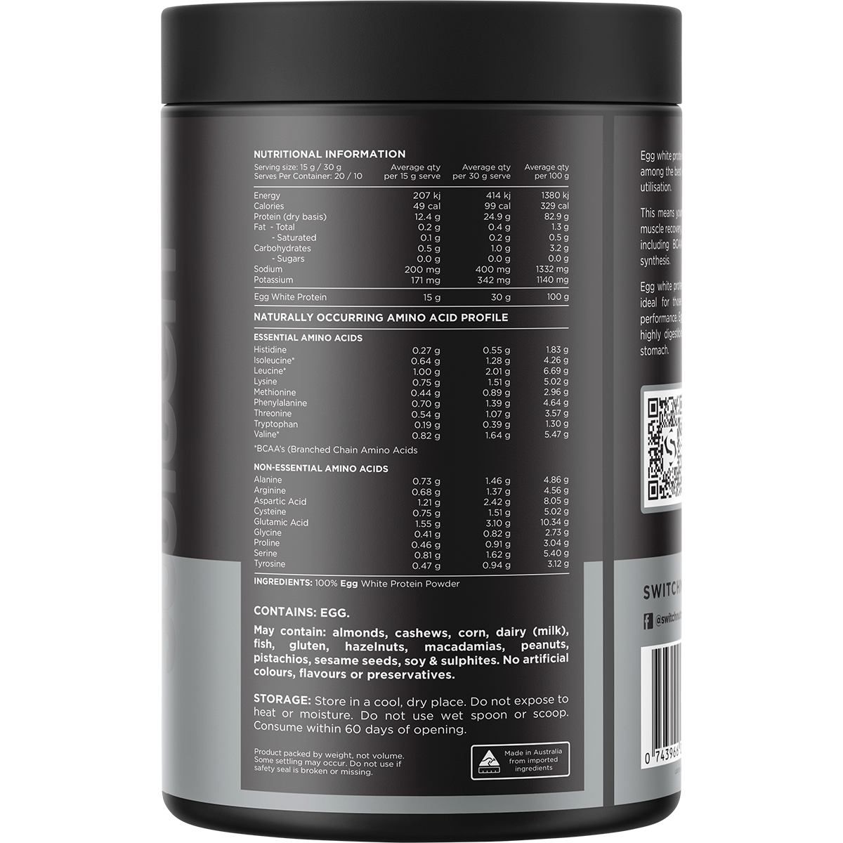 Egg White Protein Powder Unflavoured