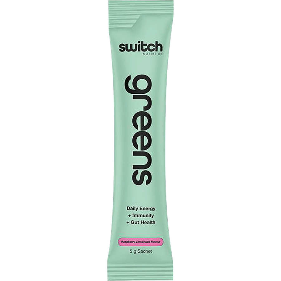 Switch Nutrition Greens Sachets Raspberry Lemonade flavor