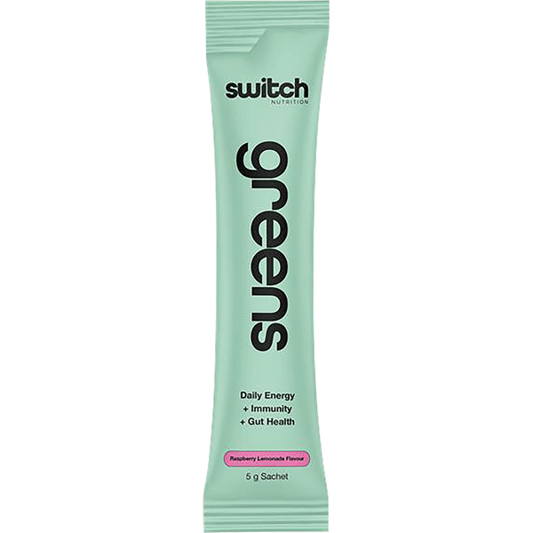 Switch Nutrition Greens Sachets Raspberry Lemonade flavor