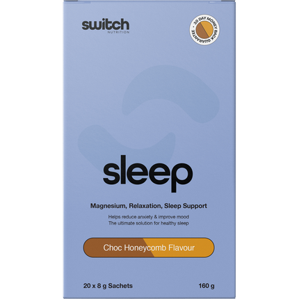 Switch Nutrition Sleep Magnesium Sachets Choc Honeycomb