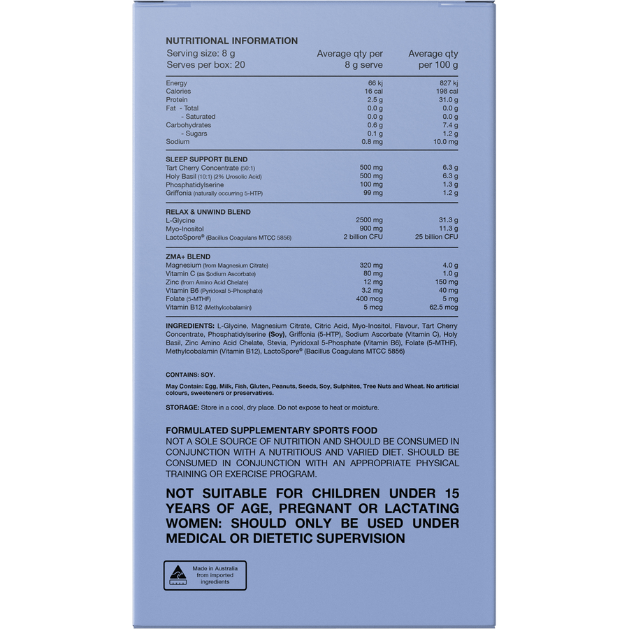 Switch Nutrition Sleep Magnesium Sachets Strawberry Pineapple
