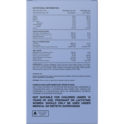 Switch Nutrition Sleep Magnesium Sachets Strawberry Pineapple