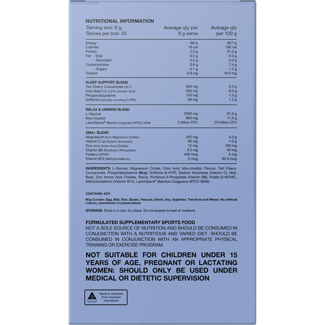 Switch Nutrition Sleep Magnesium Sachets Strawberry Pineapple