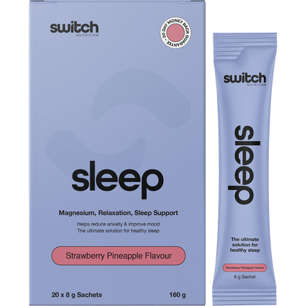 Switch Nutrition Sleep Magnesium Sachets Strawberry Pineapple