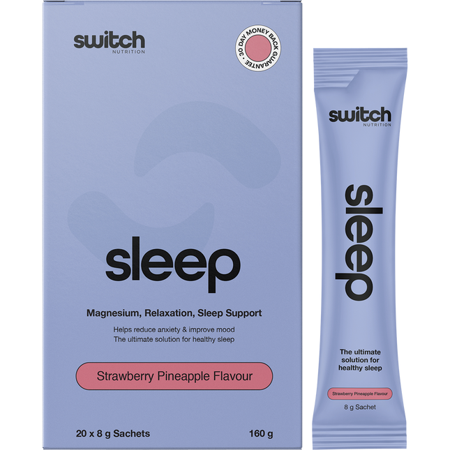 Switch Nutrition Sleep Magnesium Sachets Strawberry Pineapple