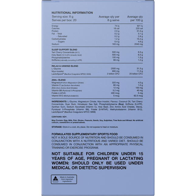 Switch Nutrition Sleep Magnesium Sachets Salted Caramel