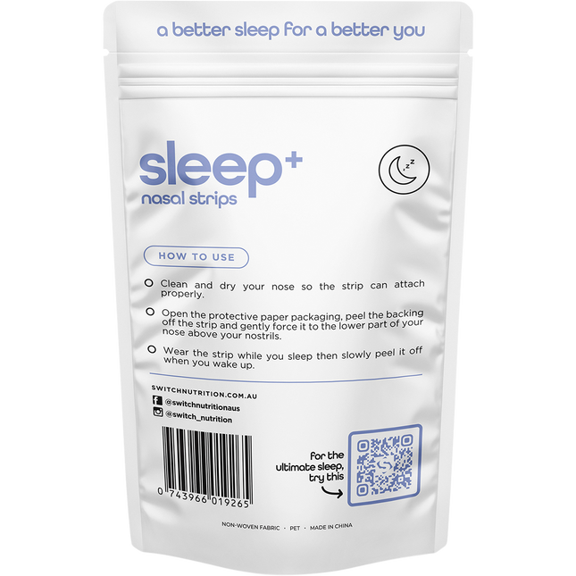 Switch Nutrition Sleep+ Nasal Strips