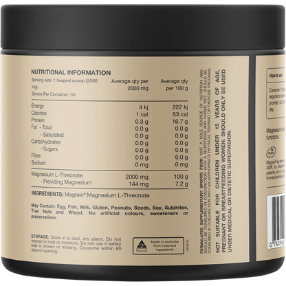 Mag3 100% Pure Magnesium L-Threonate - Unflavoured