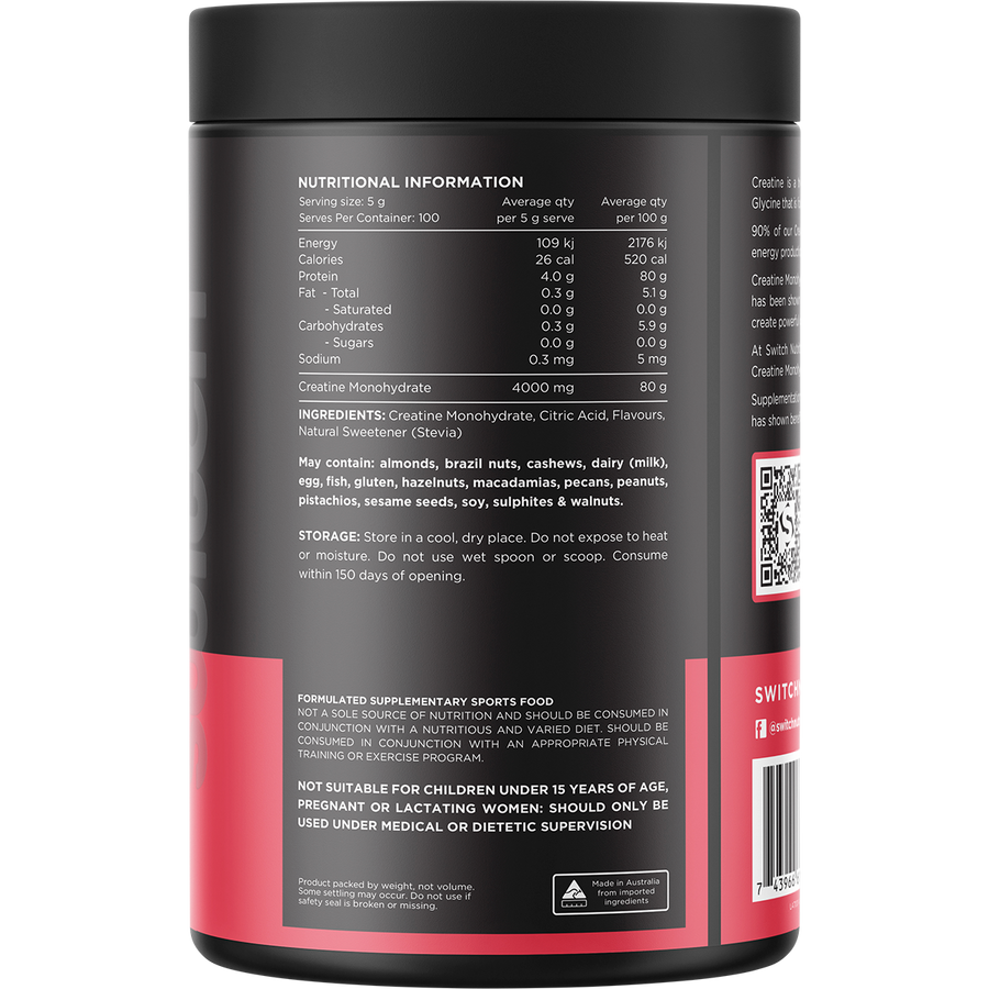Switch Nutrition Creatine Monohydrate Mango Passionfruit