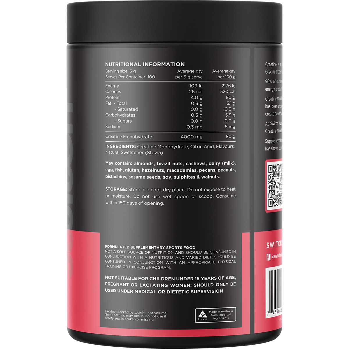 Creatine Monohydrate Mango Passionfruit