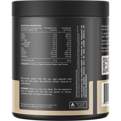 Moringa 100% Pure Organic Moringa Oleifera Unflavoured