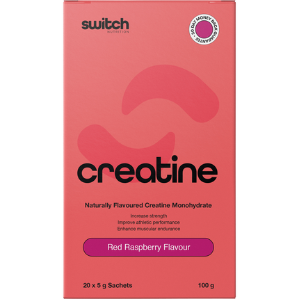 Switch Nutrition Creatine Monohydrate Sachets Red Raspberry