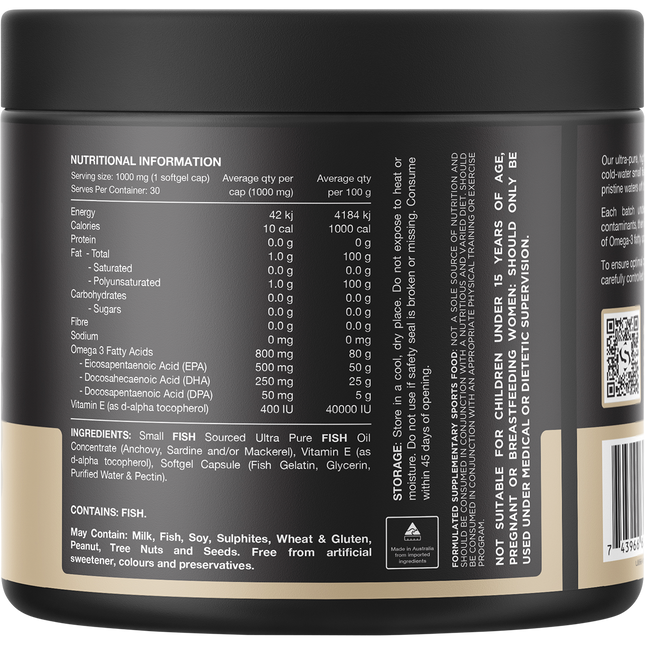 Ultra Fish Oil High Strength Norwegian Omega 3