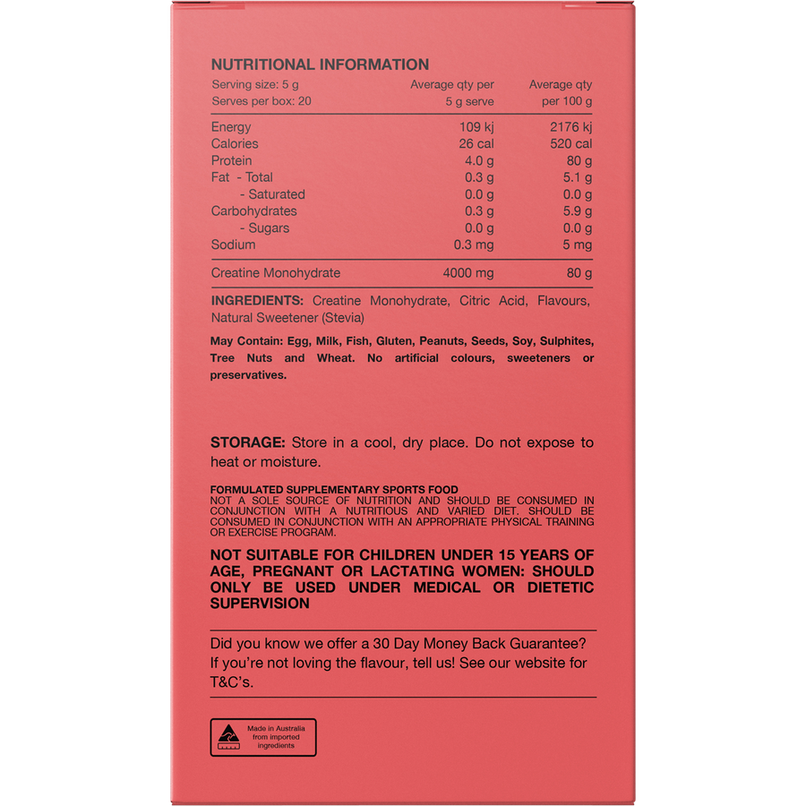 Switch Nutrition Creatine Monohydrate Sachets Refreshing Lime