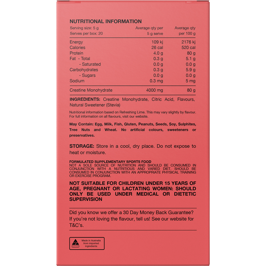 Switch Nutrition Creatine Monohydrate Sachets Assorted Flavours