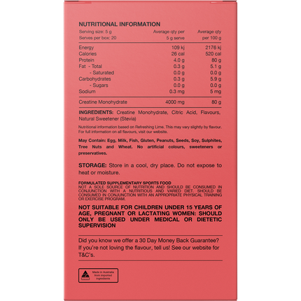 Switch Nutrition Creatine Monohydrate Sachets Assorted Flavours
