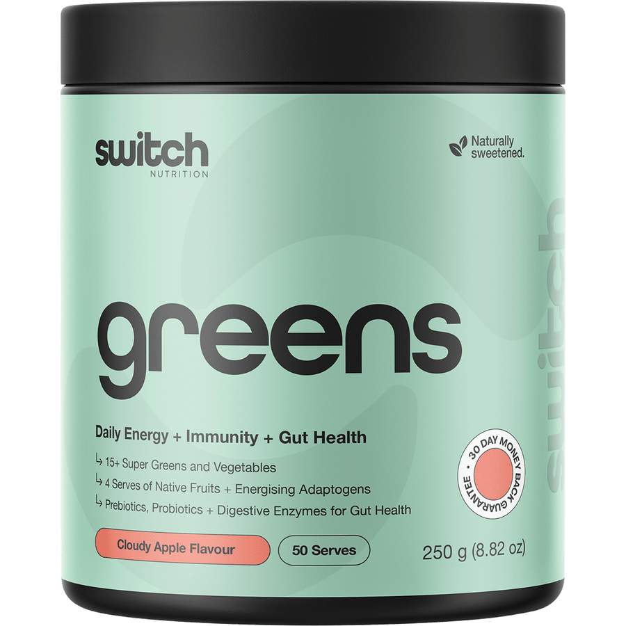 Switch Nutrition Greens Cloudy Apple flavor powder