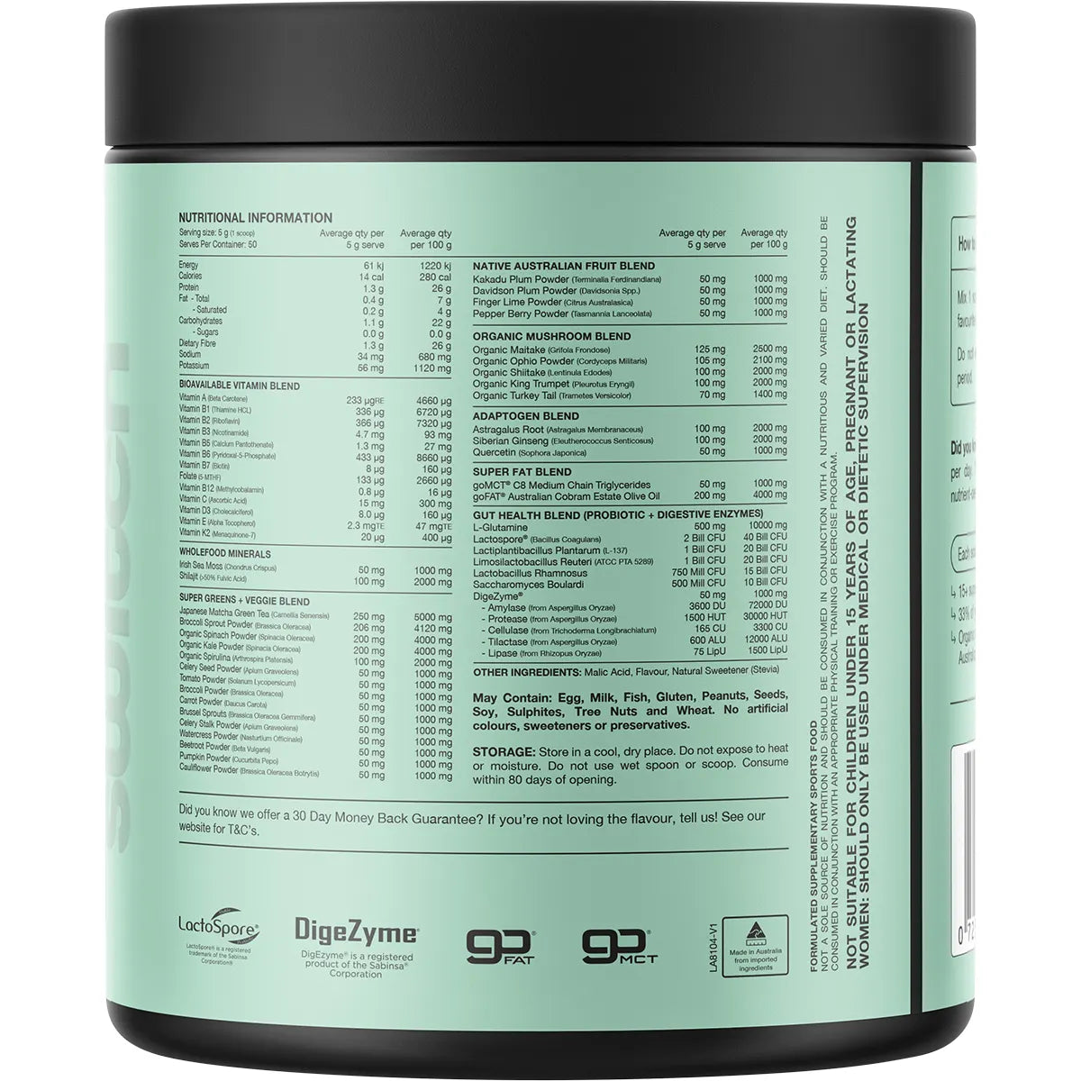 Switch Nutrition Greens Cloudy Apple 250g