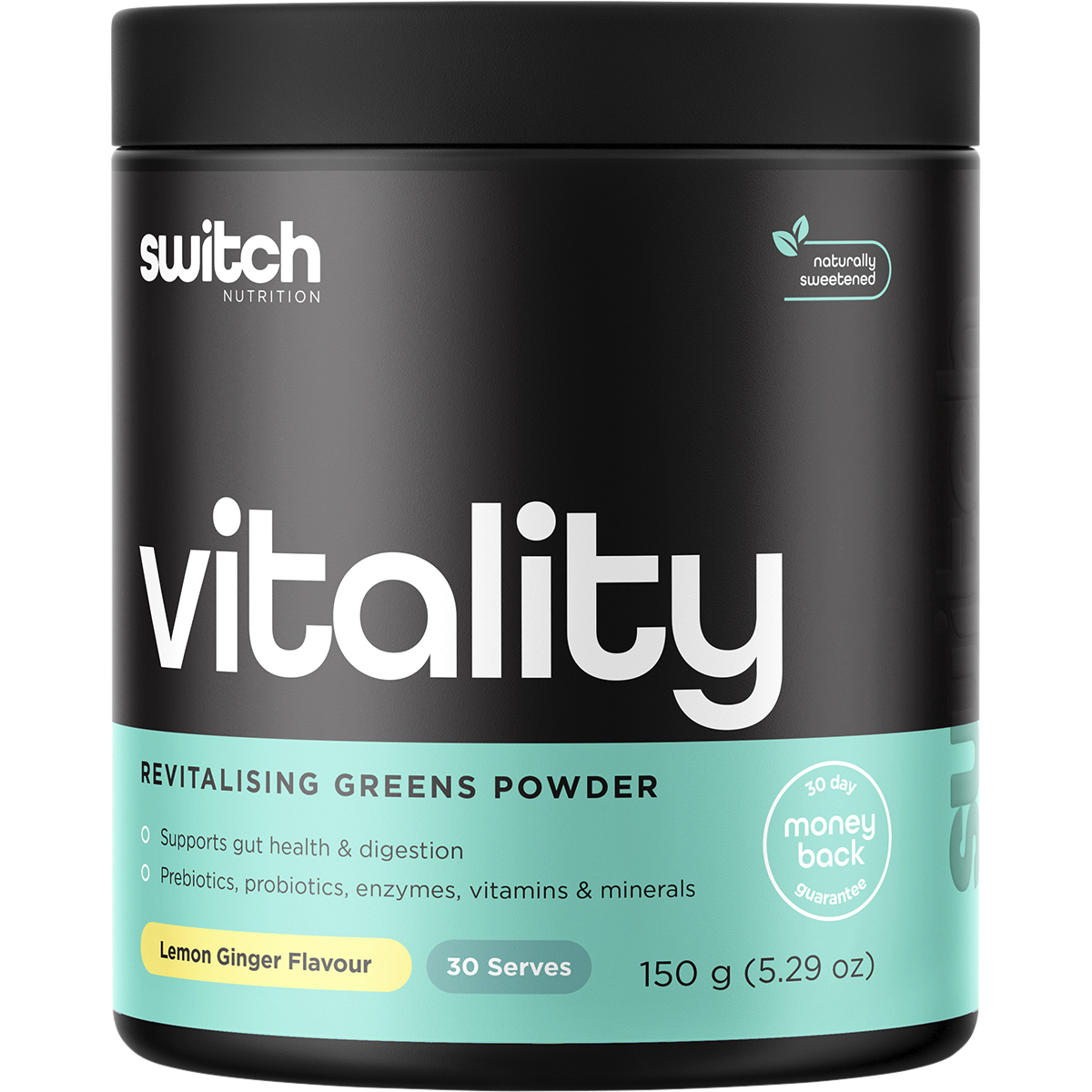 Vitality Revitalising Greens Powder Lemon Ginger