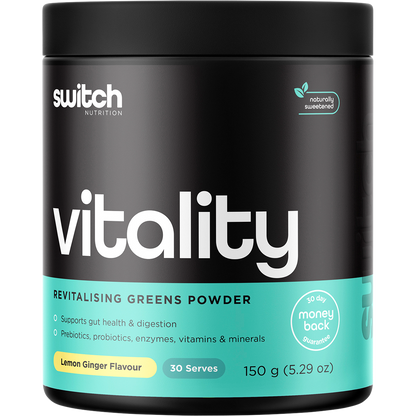 Vitality Revitalising Greens Powder Lemon Ginger