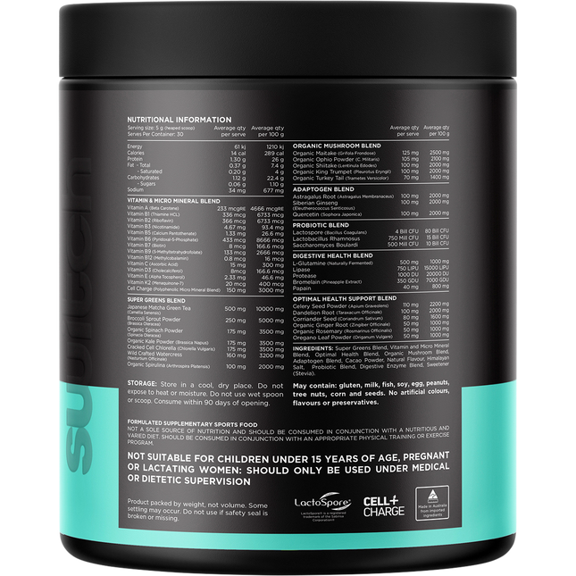 Switch Nutrition Vitality Revitalising Greens Powder Chocolate