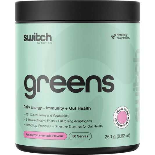 Switch Nutrition Greens Raspberry Lemonade 250g