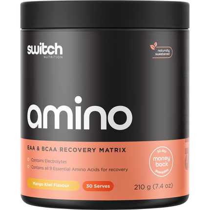 Switch Nutrition Amino EAA & BCAA Electrolyte Recovery Mango Kiwi