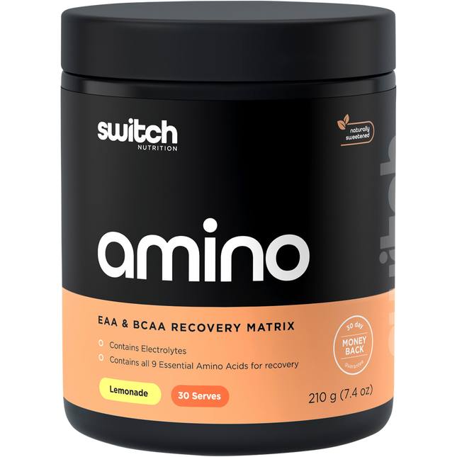 Switch Nutrition Amino EAA & BCAA Electrolyte Recovery Lemonade