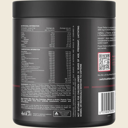 Switch Nutrition Power Perform Pre-Workout Blend Strawberry Kiwi 420g