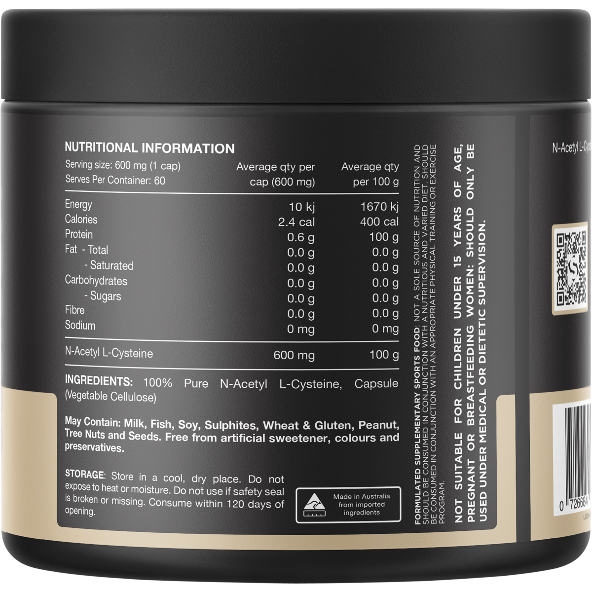 NAC 100% N-Acetyl L-Cysteine