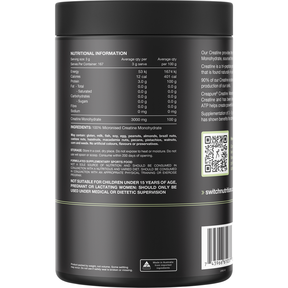 Creatine Perform 100% Pure Creapure