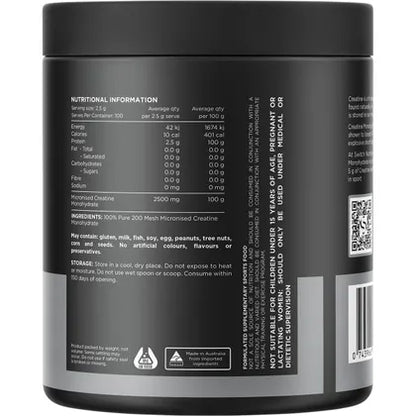 Switch Nutrition Creatine 100% Pure Micronized Monohydrate Unflavoured
