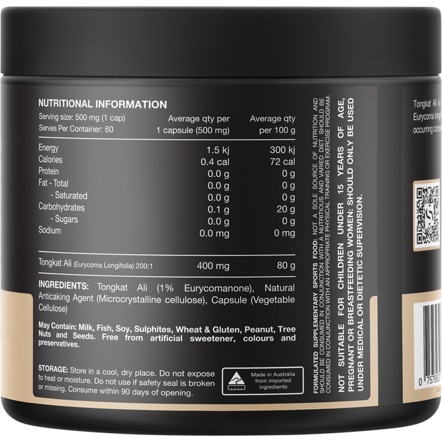 Switch Nutrition Tongkat Ali 100% Pure Tongkat Ali