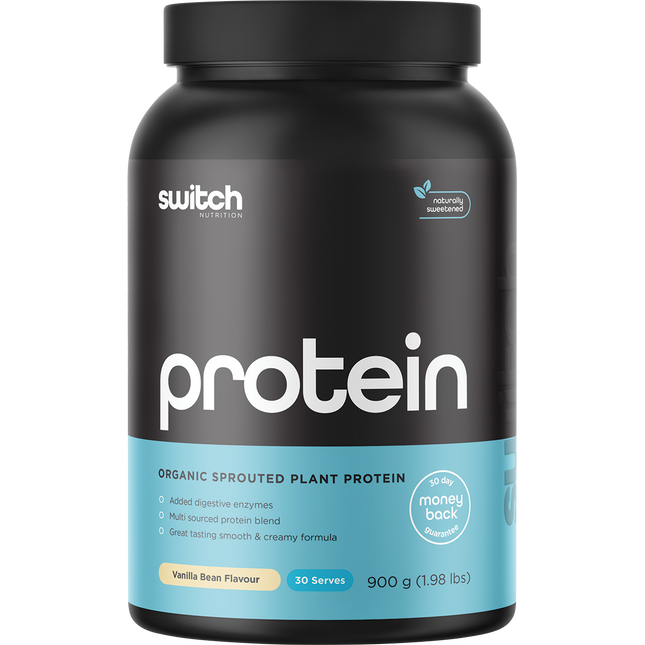 Switch Nutrition Protein Organic Sprouted Plant Vanilla Bean