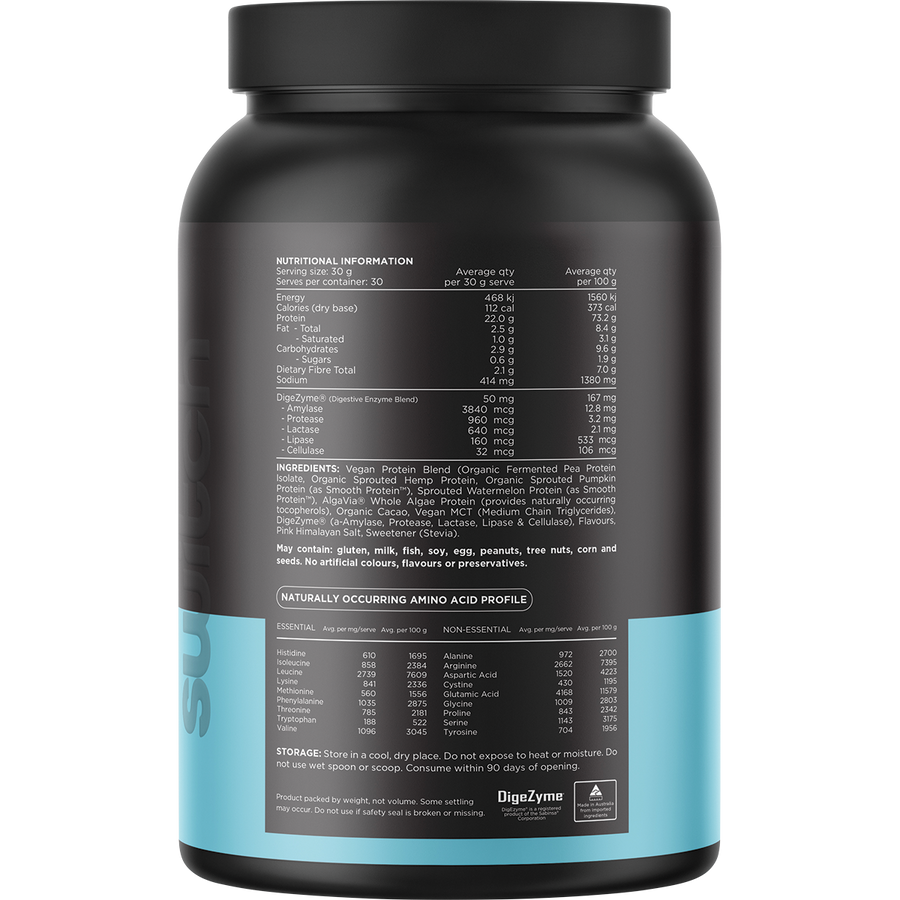 Protein Organic Sprouted Plant Choc Sea Salt