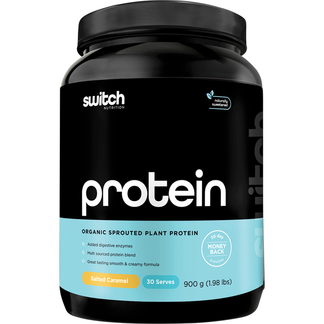 Switch Nutrition Protein Organic Sprouted Plant Salted Caramel