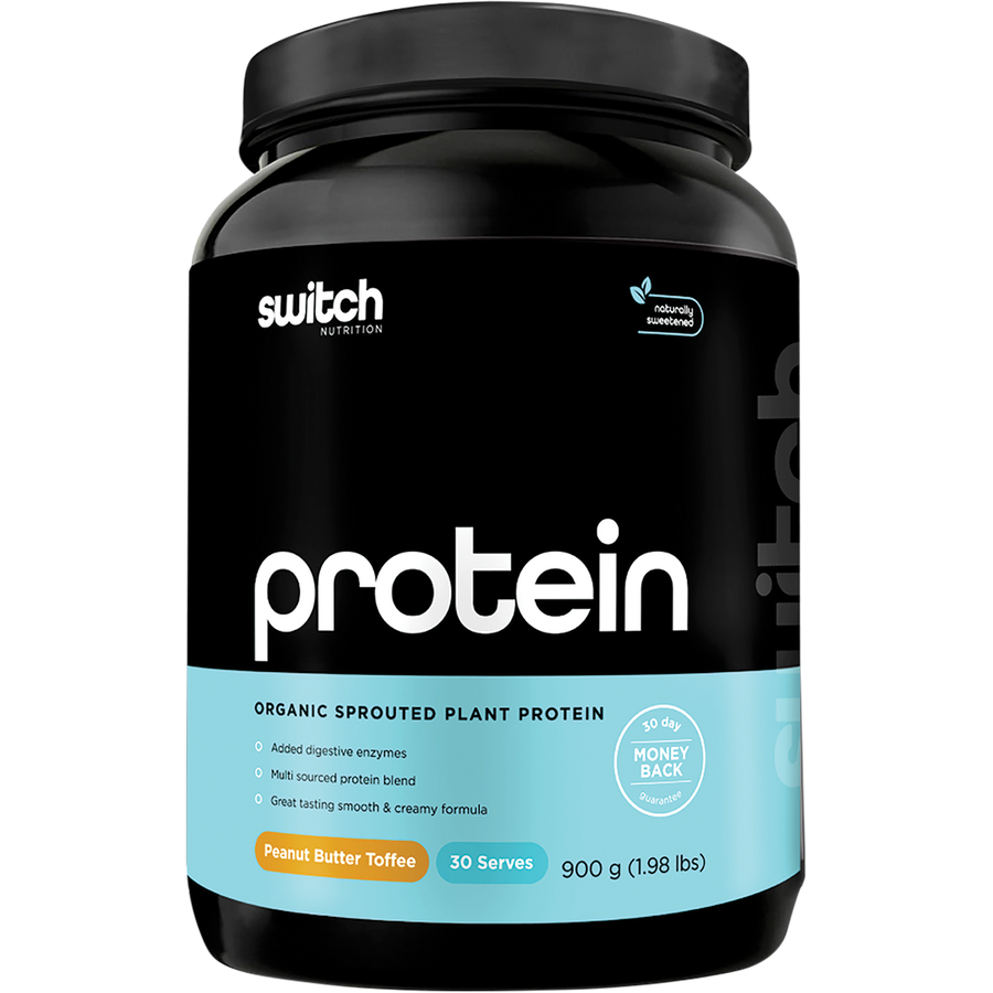 Switch Nutrition Protein Organic Sprouted Plant Peanut Butter Toffee