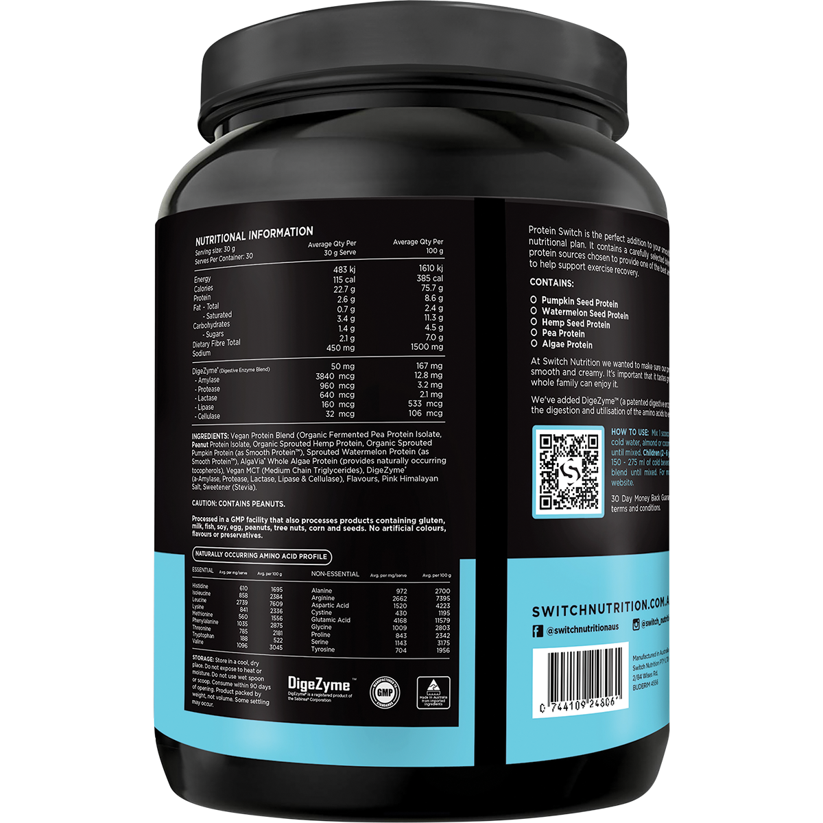 Protein Organic Sprouted Plant Peanut Butter Toffee