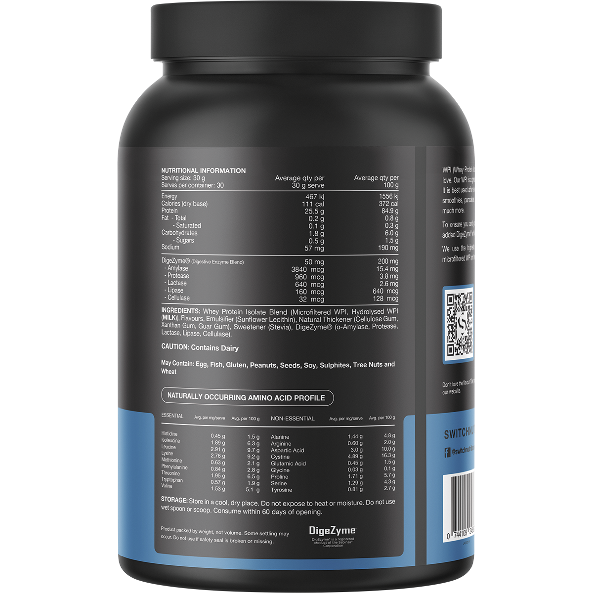 WPI Premium Whey Protein Isolate Vanilla Creme