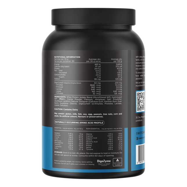 WPI Premium Whey Protein Isolate Milk Chocolate