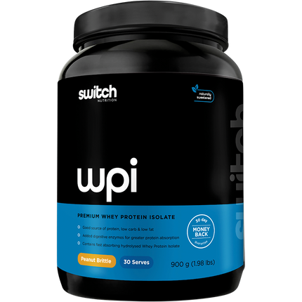 Switch Nutrition WPI Premium Whey Protein Isolate Peanut Brittle