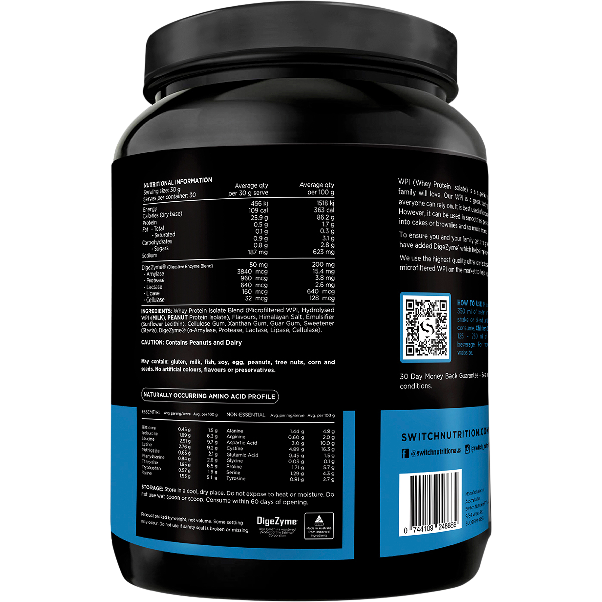 WPI Premium Whey Protein Isolate Peanut Brittle