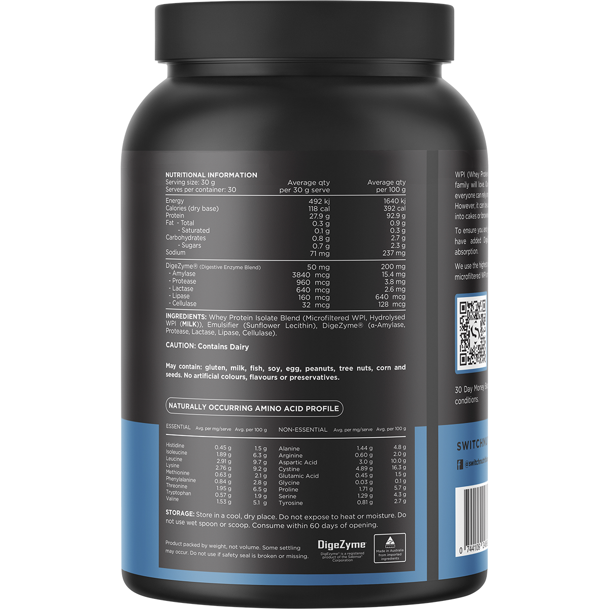 WPI PROTEIN Premium Whey Protein Isolate Unflavoured