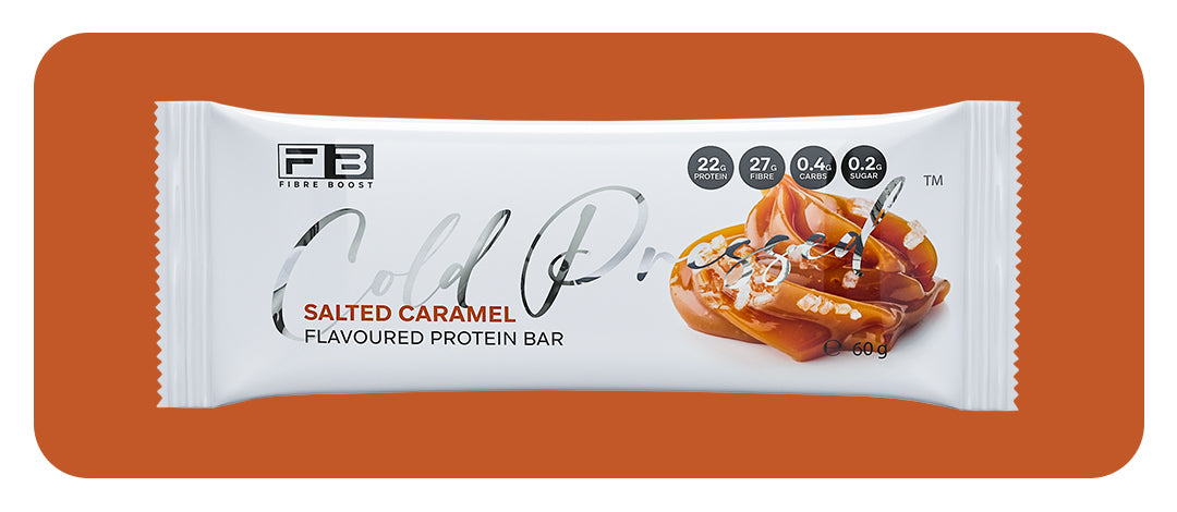 Fibre Boost Cold Pressed Salted Caramel flavoured Protein Bar