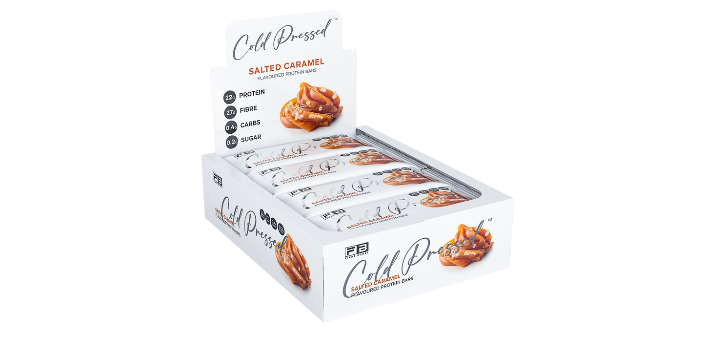 Fibre Boost Cold Pressed Salted Caramel flavoured Protein Bar