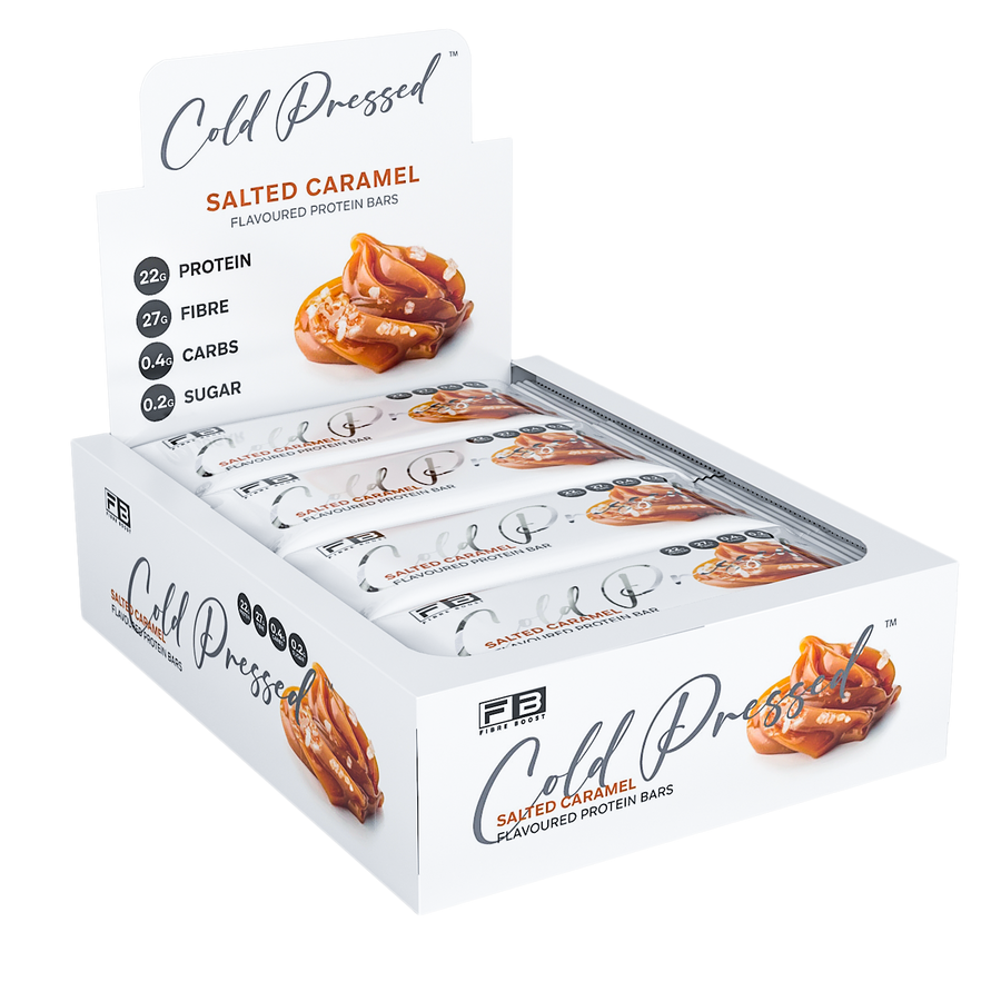 Fibre Boost Cold Pressed Salted Caramel flavoured Protein Bar