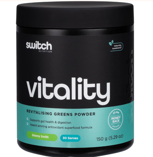 Switch Nutrition Vitality Revitalising Greens Powder Granny Smith 150g