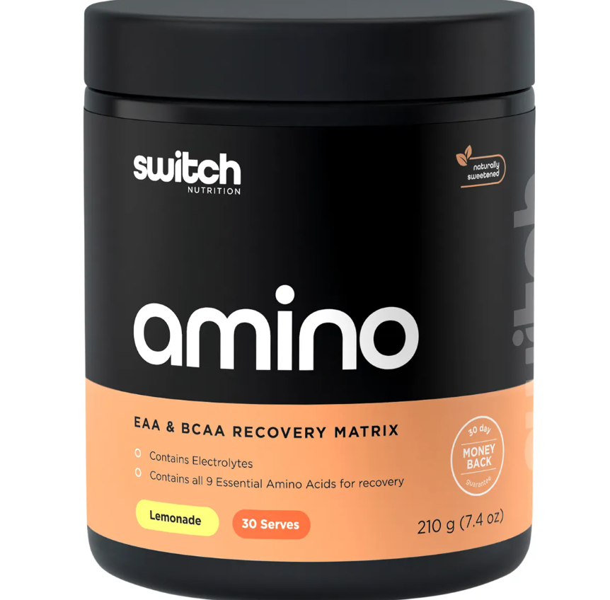 Switch Nutrition Amino EAA & BCAA Electrolyte Recovery Lemonade 210g