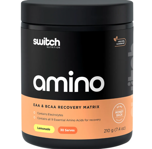 Switch Nutrition Amino EAA & BCAA Electrolyte Recovery Lemonade 210g